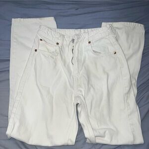 H&M baggy white jeans